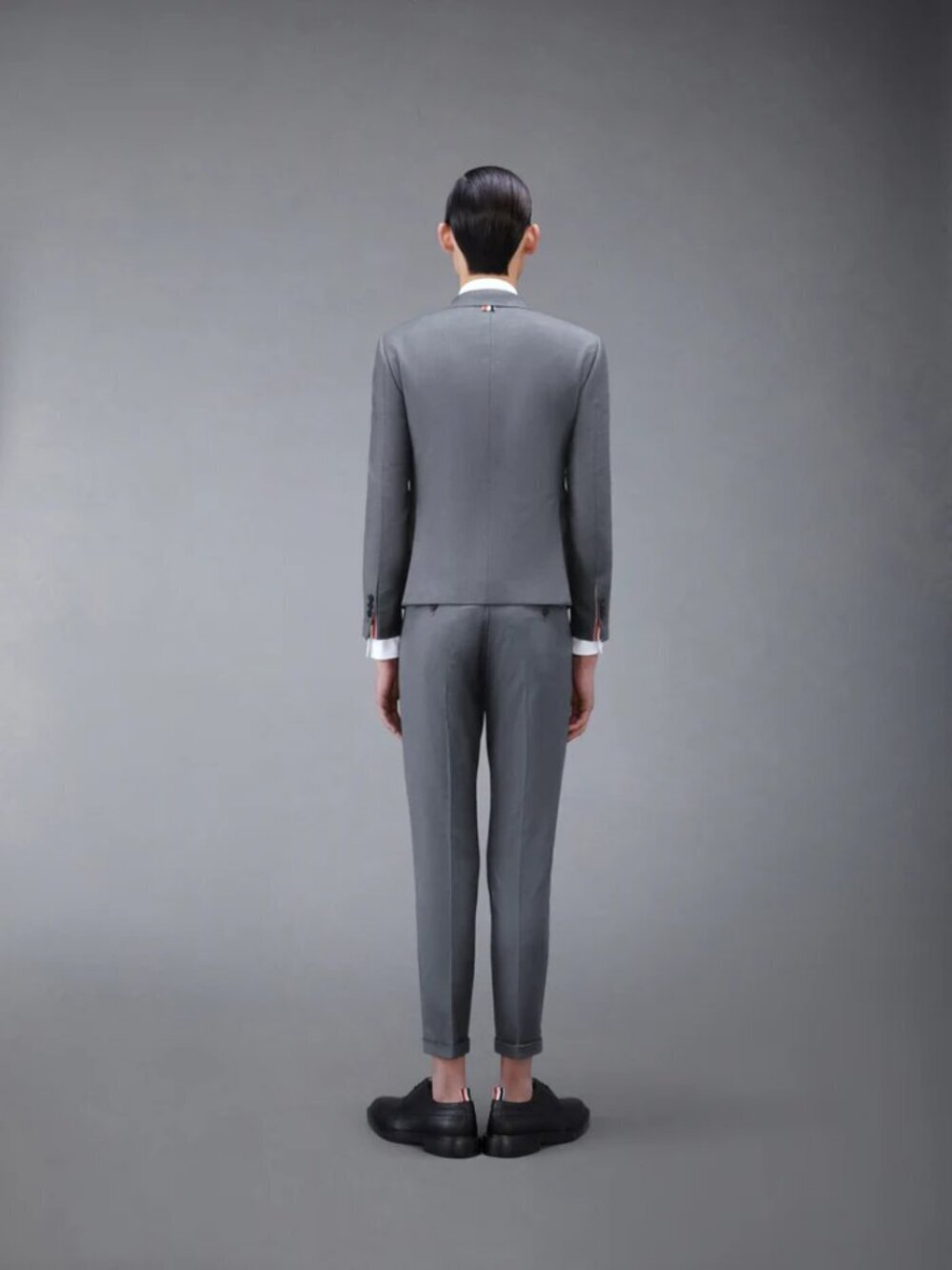 THOM BROWNE Grey 100% Wool Classic Twill 2 Piece Suit, Size 2/M - Picture 2 of 16